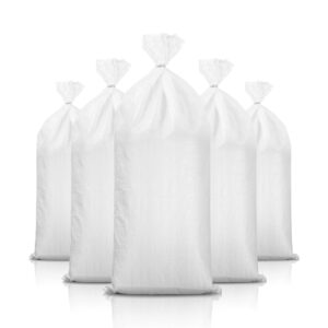 Sand Bags, Woven Polypropylene Empty White Sandbags - Open Top, 36" x 20"